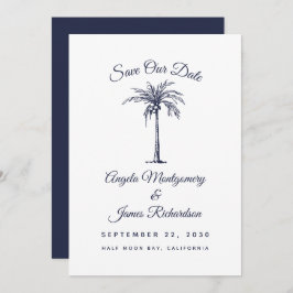 Reserve A Data Marinho moderno Blue Palm Beach Casamento Salve a 