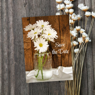 Reserve A Data Mason Jar White Daisies Sweet 16 Salve a data