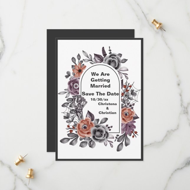 Reserve A Data Mau Flores Todos Vendo O Halloween Salvar A Data 2 (Frente/Verso In Situ)