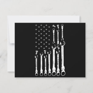 Reserve A Data Mecânico do carro de bandeira Patriótica Americano