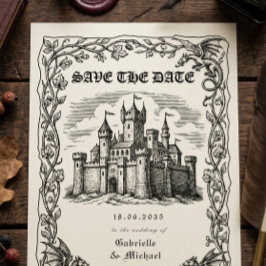Reserve A Data Medieval Castle Black White Illustration
