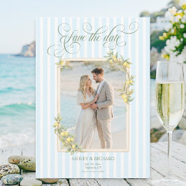 Reserve A Data Mediterranean Lemon Coastal Wedding Photo