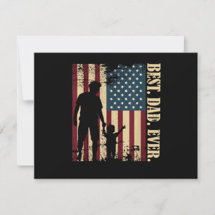 Reserve A Data Melhor Pai de Todos Com a Nossa Bandeira Americana
