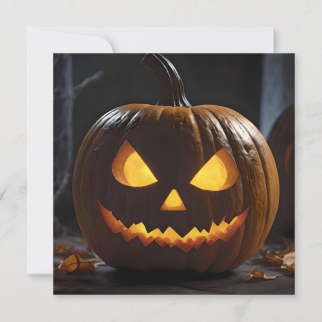 Reserve A Data Menacing Halloween Pumpkin, (Frente)