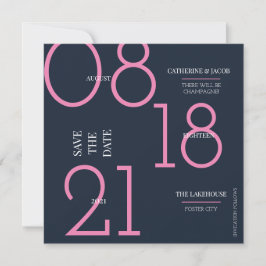 Reserve A Data Mensagem Engraçada de Casamento Minimalista Azul R