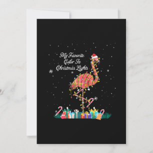 Reserve A Data Meu Favorito É Luzes De Natal Figurume Flamingo
