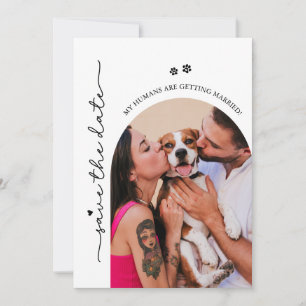 Reserve A Data Meus Humanos Estão Se Casando Foto de Cão Casament