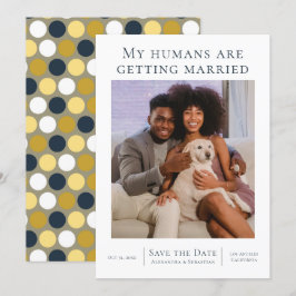 Reserve A Data Meus Humanos Estão Se Casando Personalizados