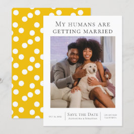 Reserve A Data Meus Humanos Estão Se Casando Personalizados
