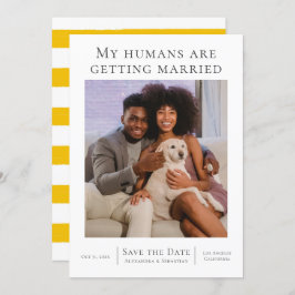 Reserve A Data Meus Humanos Estão Se Casando Personalizados