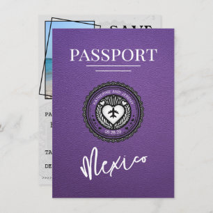Reserve A Data México Roxo Passaporte Salvar Data