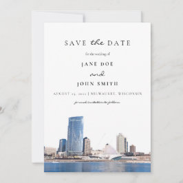 Reserve A Data Milwaukee Skyline flat Salve a placa de data