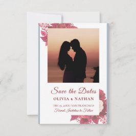 Reserve A Data Minimal Elegant Text & Photo Design / Wedding 