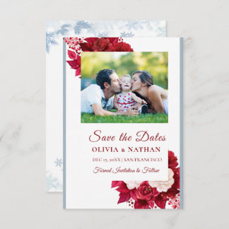 Reserve A Data Minimal Elegant Text & Photo Design / Wedding 