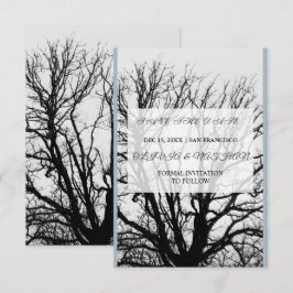 Reserve A Data Minimal Elegant Text & Photo Design / Wedding 