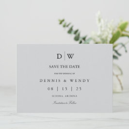 Reserve A Data Minimalist Monogram Wedding Save The Date