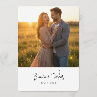 Reserve A Data Minimalist Save The Date Card