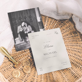 Reserve A Data Minimalist Save The Date Ivory Editorial Wedding