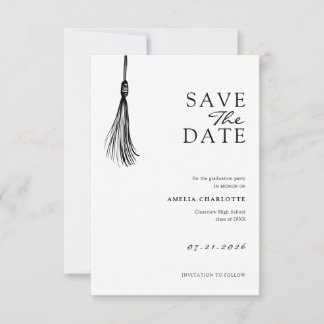 Reserve A Data Minimalist Tassel Graduation Party