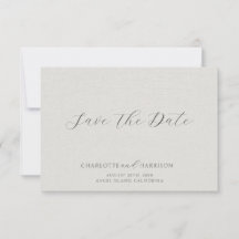 Minimalist White Faux Linen