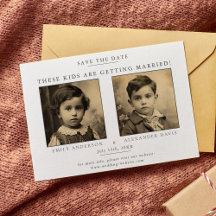 Minimalista e simples com foto da infância