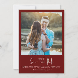 Reserve A Data Minimalista Floral Save the Date 