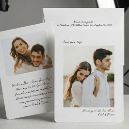 Reserve A Data Minimalista Moderno Insta Foto Filme Casamento Sim