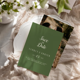 Reserve A Data Minimalista Simples|Foto Escura Salva A Data