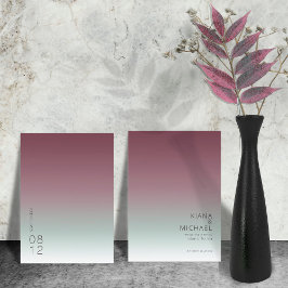 Reserve A Data Mist Burgundy de Casamento Gradiente de Humor ID74