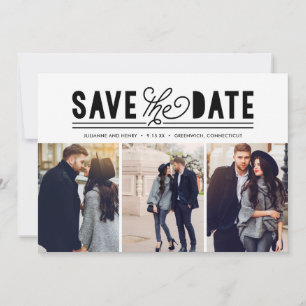 Reserve A Data Modern Bold Love Salve The Date Photo Collage