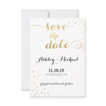 Modern Faux Gold Foil Glamor Salve A Data