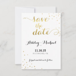 Reserve A Data Modern Faux Gold Foil Glamor Salve A Data