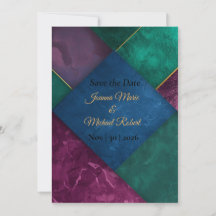 Modern Luxe Save The Date Card