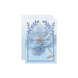 Reserve A Data Modern Minimalist Gold and Blue Flat