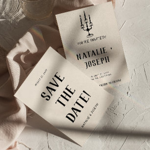 Reserve A Data Modern Old Money Drawn Retro Quirky Wedky