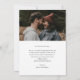 Reserve A Data Modern Script Simple Wedding Photo (Verso)