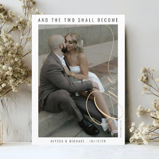 Reserve A Data Modern Typography Photo Elegant Christian Wedding
