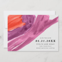 Modern Watercolor Purple Salva a Data