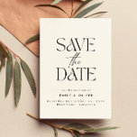 Reserve A Data Moderna tipografia ousada, creme de casamento negr<br><div class="desc">A tipografia clássica moderna,  casamento ousado,  salve o cartão. Com a tipografia moderna e elegante e o deco da arte moderna inspiraram a design. As cores podem ser personalizadas.</div>