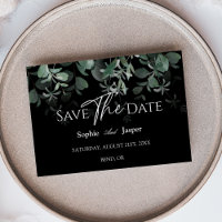 Modernice Vegetação Preta Flat Save The Date de Ca