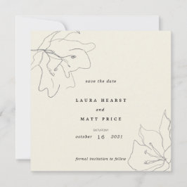 Reserve A Data Moderno Delicate Eggshell Floral