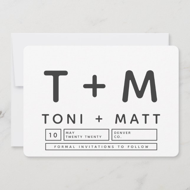 RESERVE A DATA MODERNO NEGRITO SALVAR DATA (Frente)