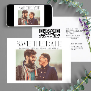 Reserve A Data MODERNO   QR Code Modern Simple Photo Border