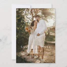 Reserve A Data Moderno Save the Date de Casamento Minimalista com