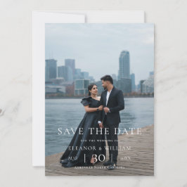 Reserve A Data Moderno Save the Date de Casamento Minimalista com