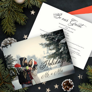Reserve A Data Moderno Sr. e Sra. Felizes Festas Natal Casal