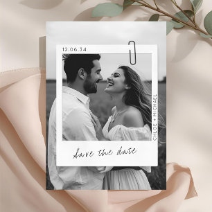 Reserve A Data Moldura de Foto Casual & Chic Casamento