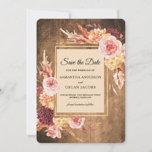 Reserve A Data Moldura de golfe de flores em aquarela vintage com