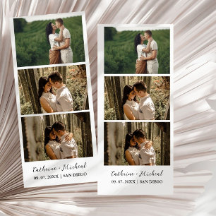 Reserve A Data Moldura de tira de cabine de fotos de casamento mi