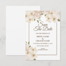 Moldura Floral Rosa Branca Casamento Moderno